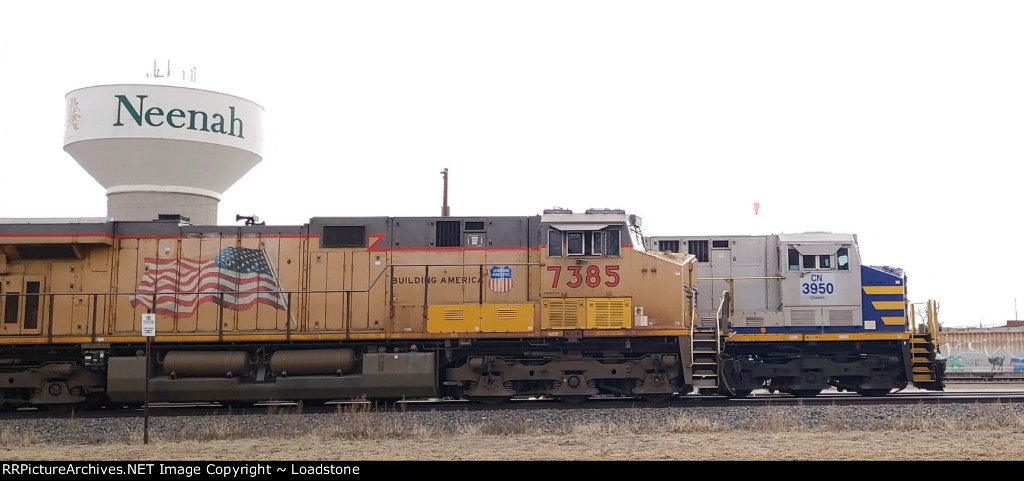 UP 7385 CN 3950